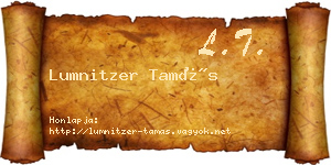 Lumnitzer Tamás névjegykártya